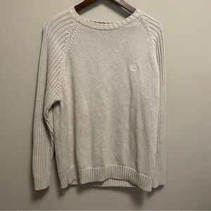 Timberland Cream 100% Cotton Knit Sweater Men’s Medium Y2K 90s